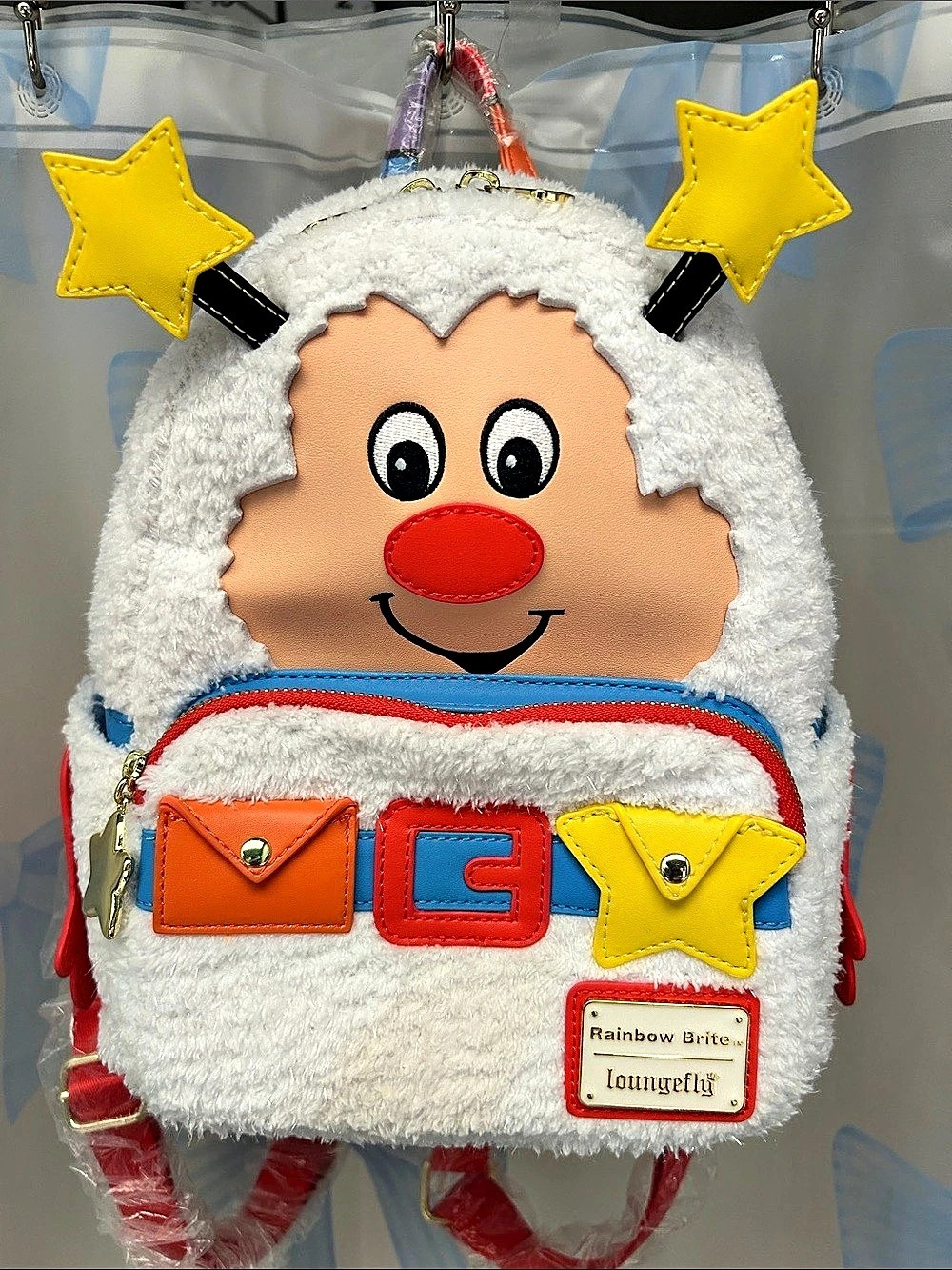 Loungefly Rainbow Brite Twink Plush Figural Light-Up Mini Backpack Twink Plush